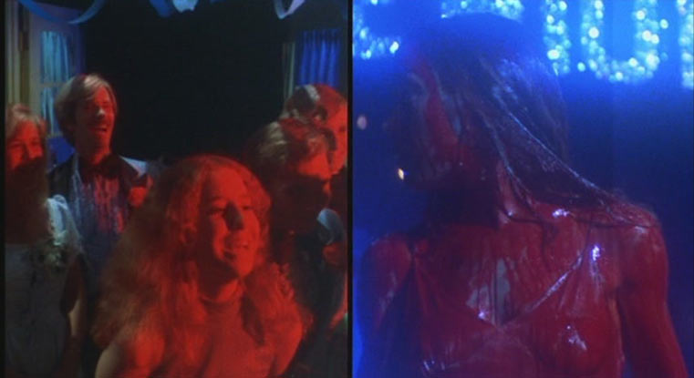 Không kiếm ra cảnh ballet của “Passion”, nhưng đây là cảnh “chia đôi màn hình thành 2” trong phim kinh dị “Carrie” (nên xem Carrie trước khi chết). Trò “chia đôi” này là kỹ thuật cũ, giờ ít ai còn xài liên tục như De Palma; dưới tay ông thì kỹ thuật cổ lỗ sĩ nhìn vẫn không hề lỗi thời.